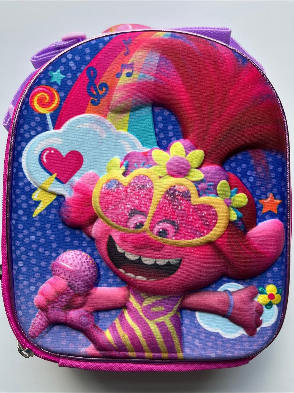 Pink Trolls Pop Star Kids Lunch Tote